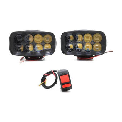 AutoPowerz LED Fog Lamp Unit for Royal Enfield, Hero, Yamaha, KTM, Bajaj, TVS Universal For Car