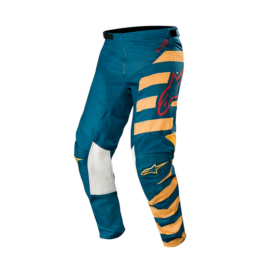 Alpinestars Racer Braap Pants: Petrol Tan Maroon