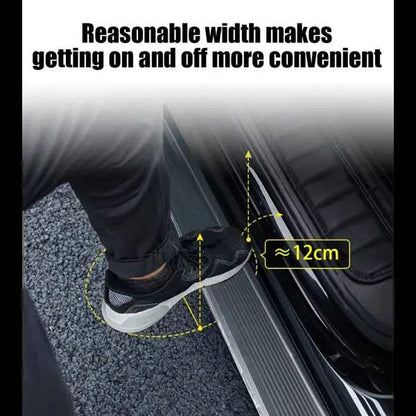 2 Pcs Fit for AUDI Q7 2006-2015 Running Board Side Step Nerf Bar Aluminium (With Brackets)