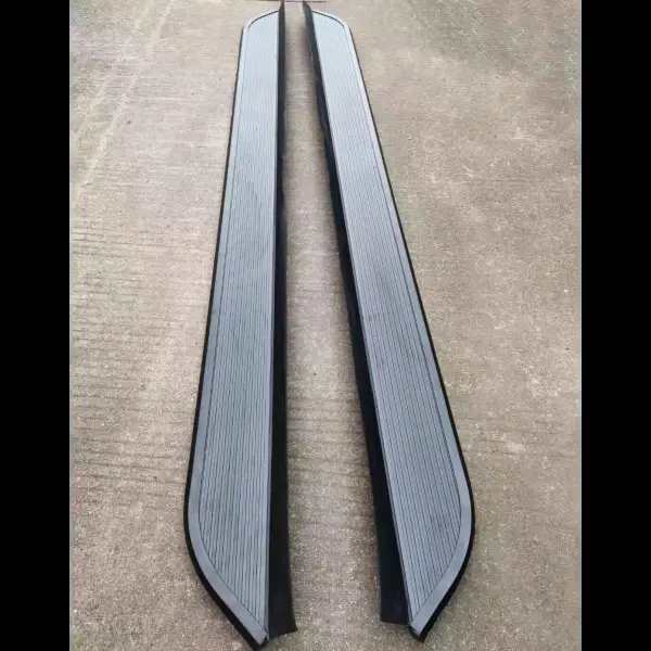 2 Pcs Fit for AUDI Q7 2006-2015 Running Board Side Step Nerf Bar Aluminium (With Brackets)