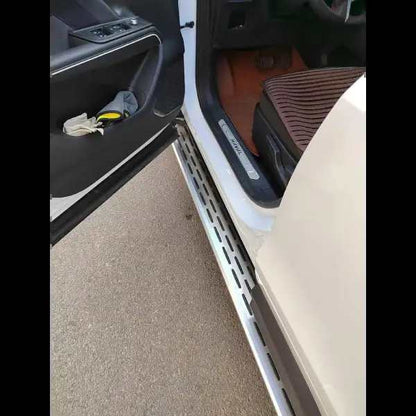 2 Pcs Fit for AUDI Q7 2016-2024 Running Board Side Step Nerf Bar Aluminium (With Brackets)