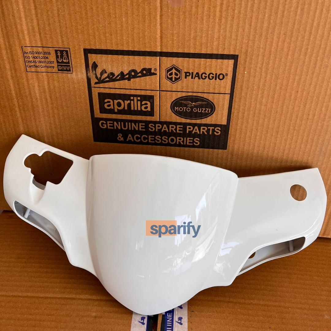 Aprilia handlebar cover (visor ) white