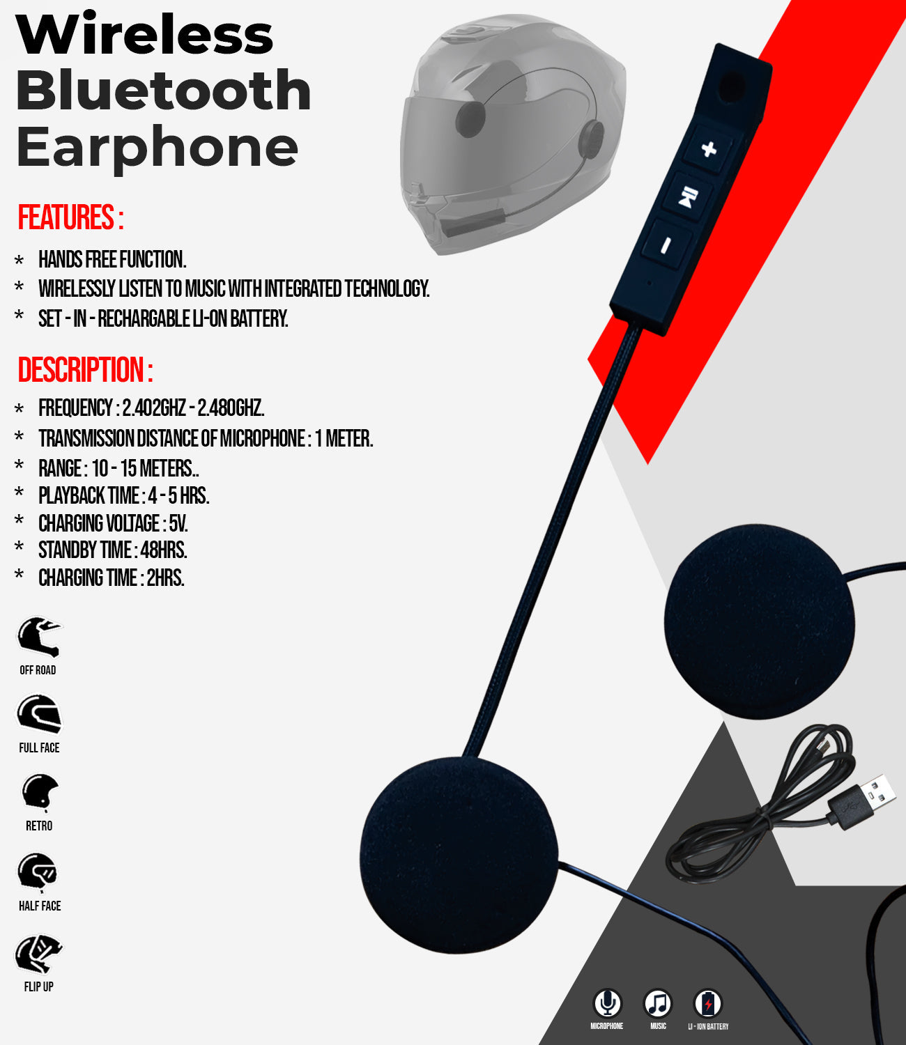 WIRELESS BLUETOOTH EARPHONE - BT8