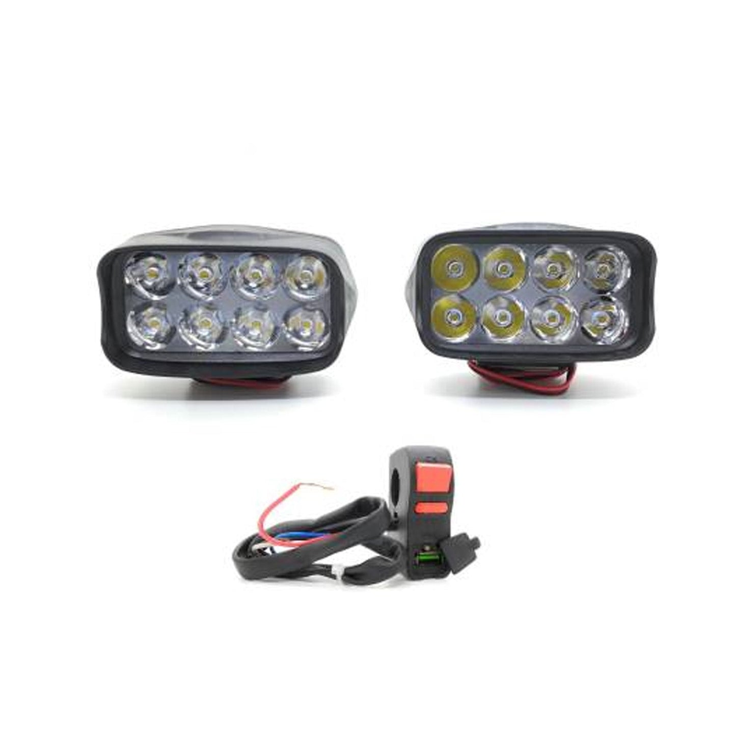 AutoPowerz LED Fog Lamp Unit for Royal Enfield, Hero, Yamaha, KTM, Bajaj, TVS Universal For Car