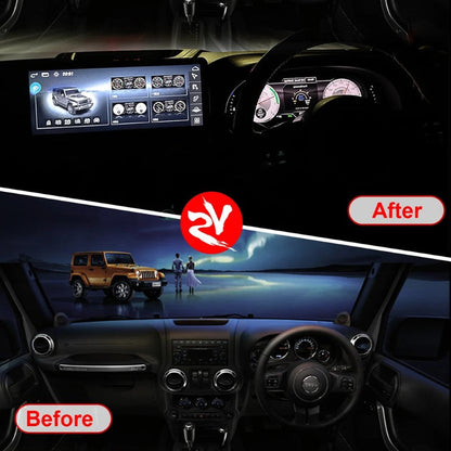 Car Craft Compatible With Jeep Wrangler 3 Jk 2011-2018 Car Digital Cluster Virtual Cockpit Speedometer Dash Lcd Screen Instrument Panel Meeter