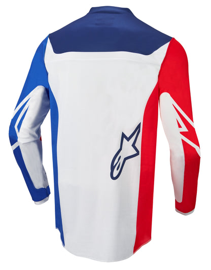 Alpinestars Racer Compass Jersey: Off White Red Fluo Blue