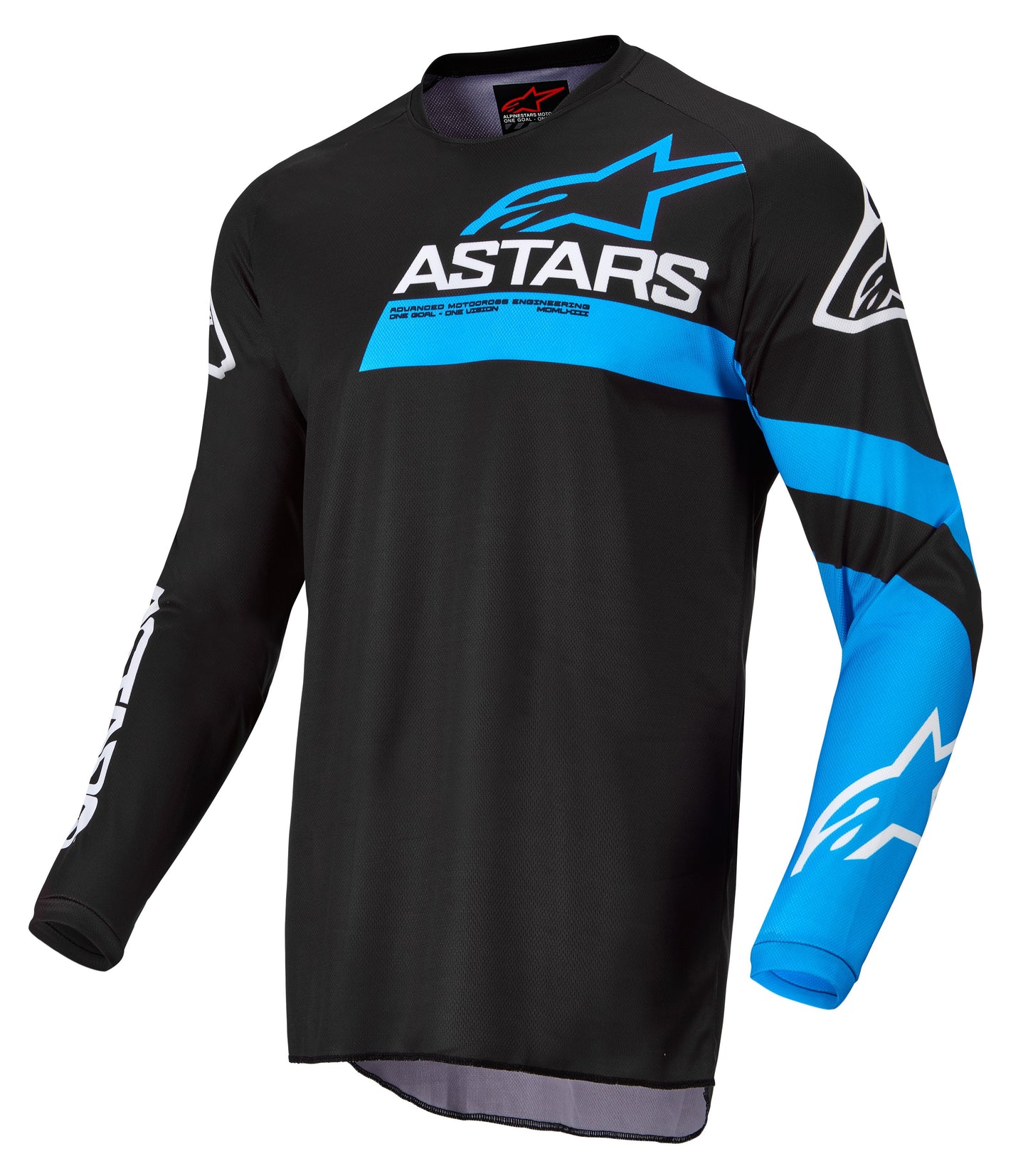 Alpinestars Fluid Chaser Jersey: Black Blue Neon