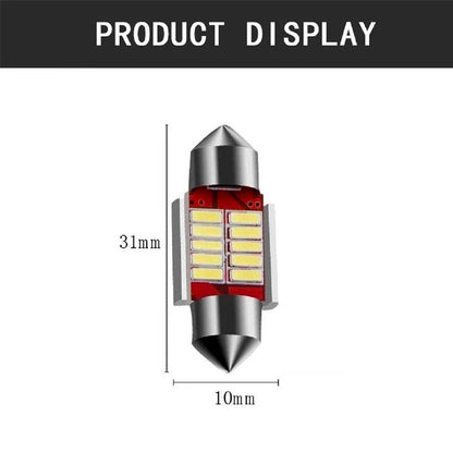 10 SMD Car Interior, Roof Led Light with Festoon Holder (5W) for All Cars (White, 4 pcs)