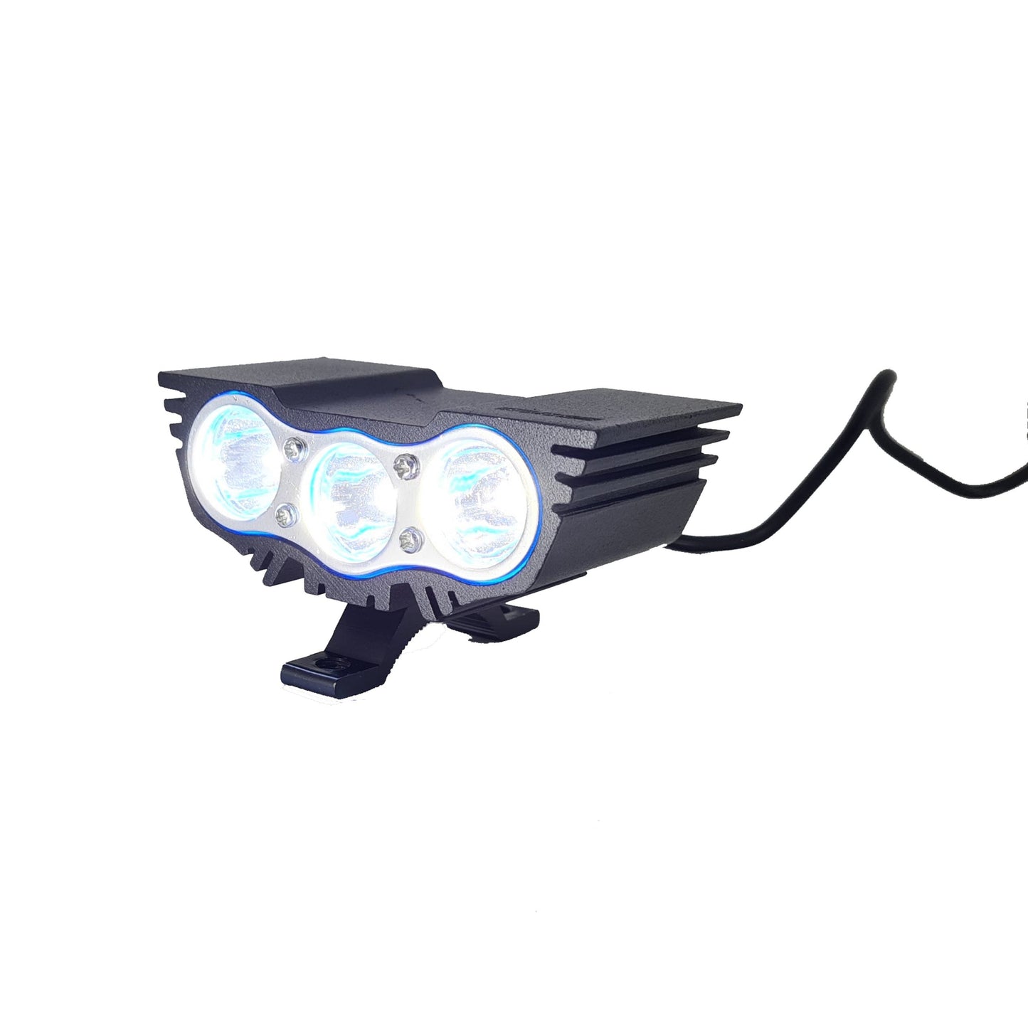 3 LED Cheel Eye Waterproof CREE LED Fog Light with 3 Mode Function High Beam/Low Beam & Flashing for Bike/Motorcycle and Cars (30W, Black, 1 PC)