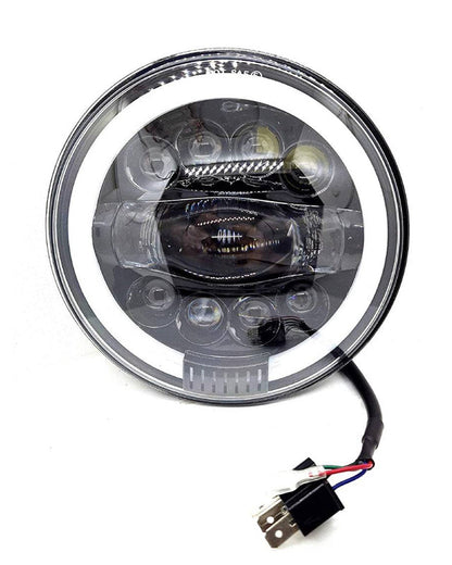 7 Inch Round Headlight for Bike and Cars  (Morsan Tiranga Led Headlight)