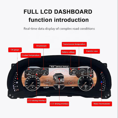 Car Craft Compatible With Jeep Wrangler 3 Jk 2011-2018 Car Digital Cluster Virtual Cockpit Speedometer Dash Lcd Screen Instrument Panel Meeter