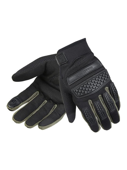 Royal Enfield Urban Hustler (Rover V3) Riding Gloves Olive & Black