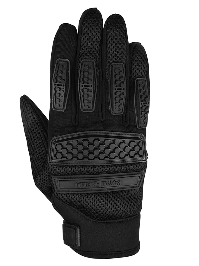 Royal Enfield Urban Hustler (Rover V3) Riding Gloves Black