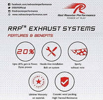 Red rooster performance exhaust for Interceptor 650 /continental GT 650stellar polish