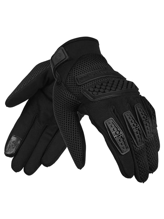 Royal Enfield Urban Hustler (Rover V3) Riding Gloves Black