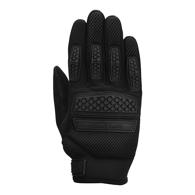 Royal Enfield Urban Hustler (Rover V3) Riding Gloves Black