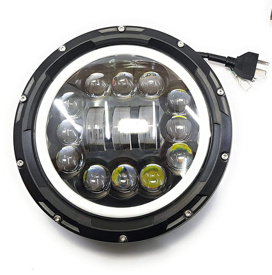 7 inch 15 led Super Bright LED Round Led Headlight for Bike and Car