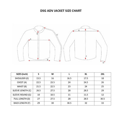 DSG Adv Riding Jacket Black Orange