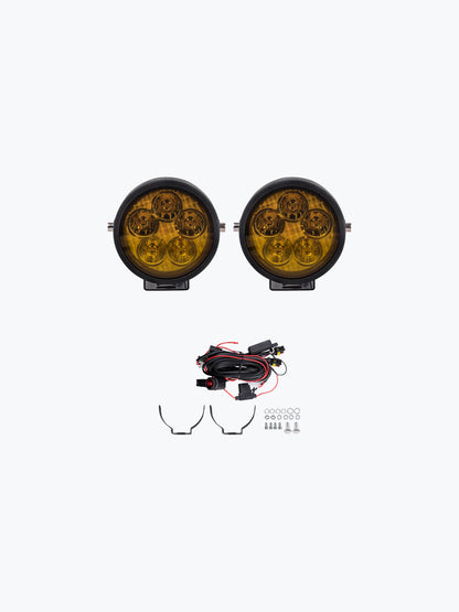 HJG 5 LED Cap Round Pair Foglight