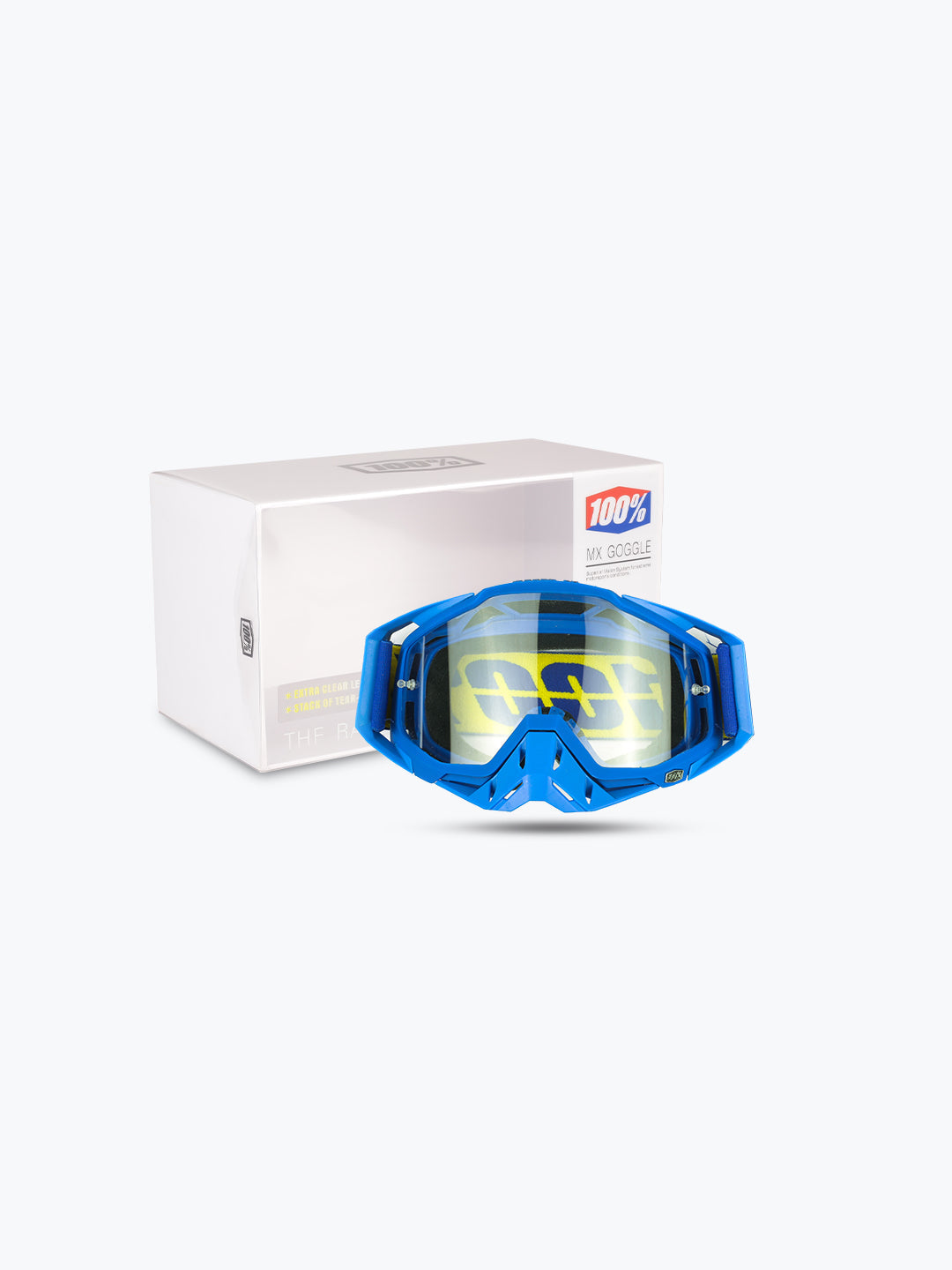 100% Goggles Blue Plain Tint