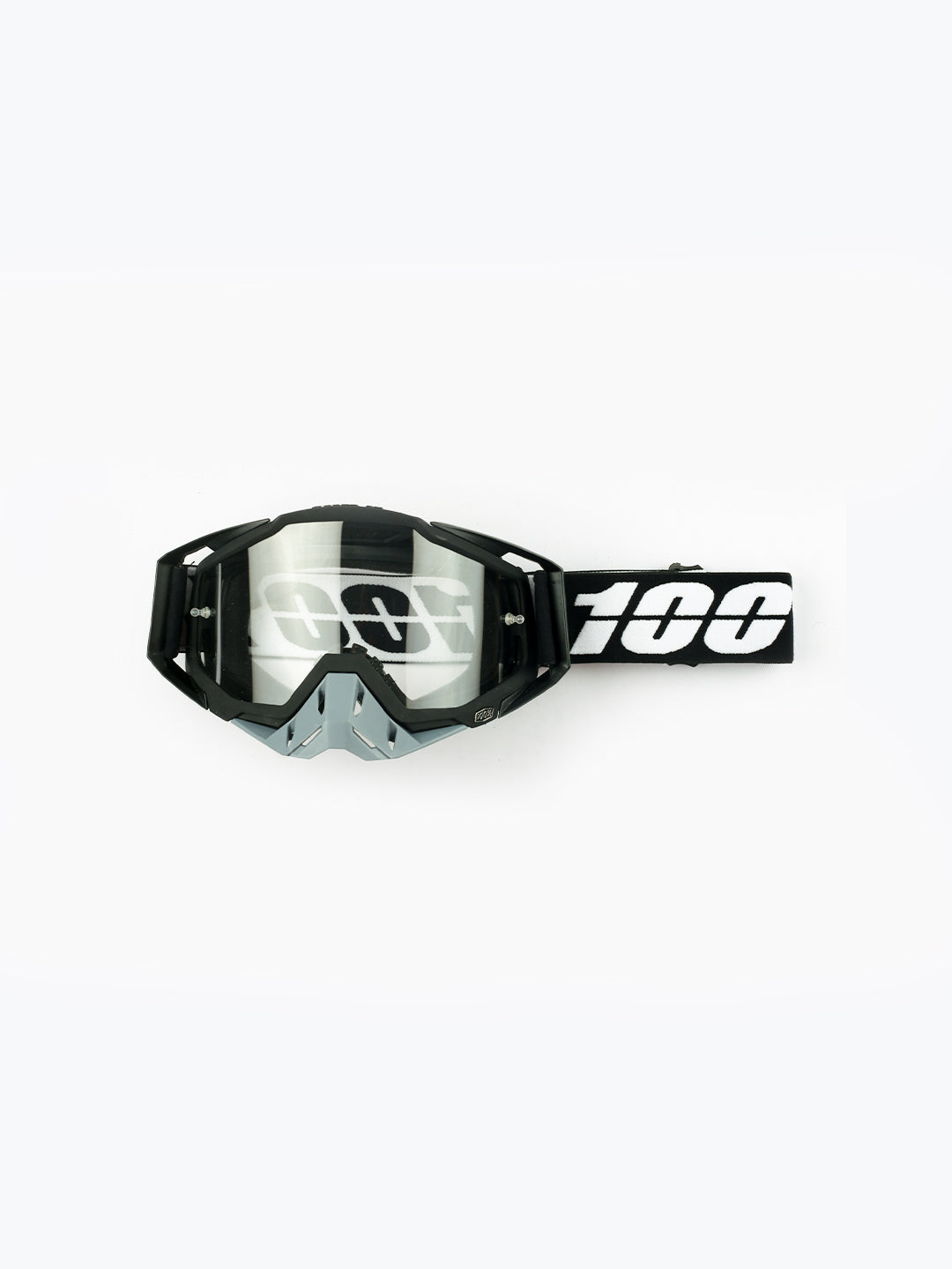 100% Goggles Black Grey Plain Tint