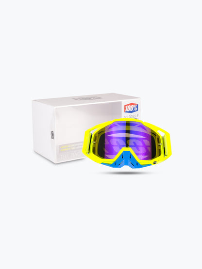 100% Goggles Yellow Blu Blue Tint