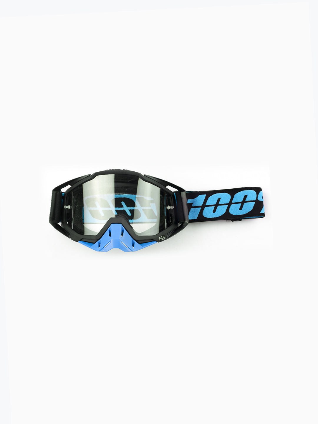 100% Goggles Black Blue Plain Tint