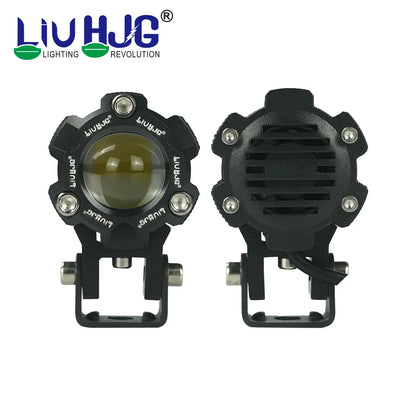 HJG Mini Driving Fog Light for All Motorcycle with wiring harness /Scooter/Jeep  (20w*2) heavy