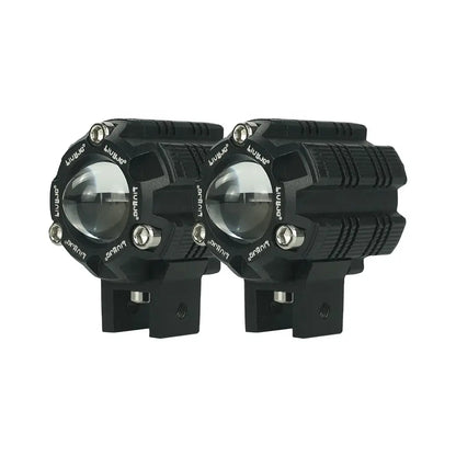 HJG Mini Driving Fog Light for All Motorcycle with wiring harness /Scooter/Jeep  (20w*2) heavy