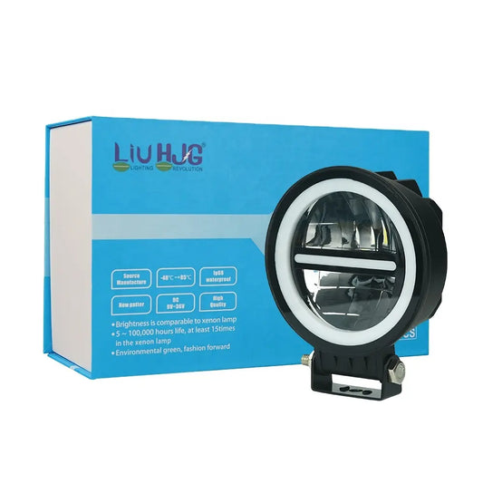 HJG Round Foglamp with Blue Drl (6 Months Guarantee)