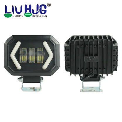 HJG Drl Foglight with Yellow+White Indicators