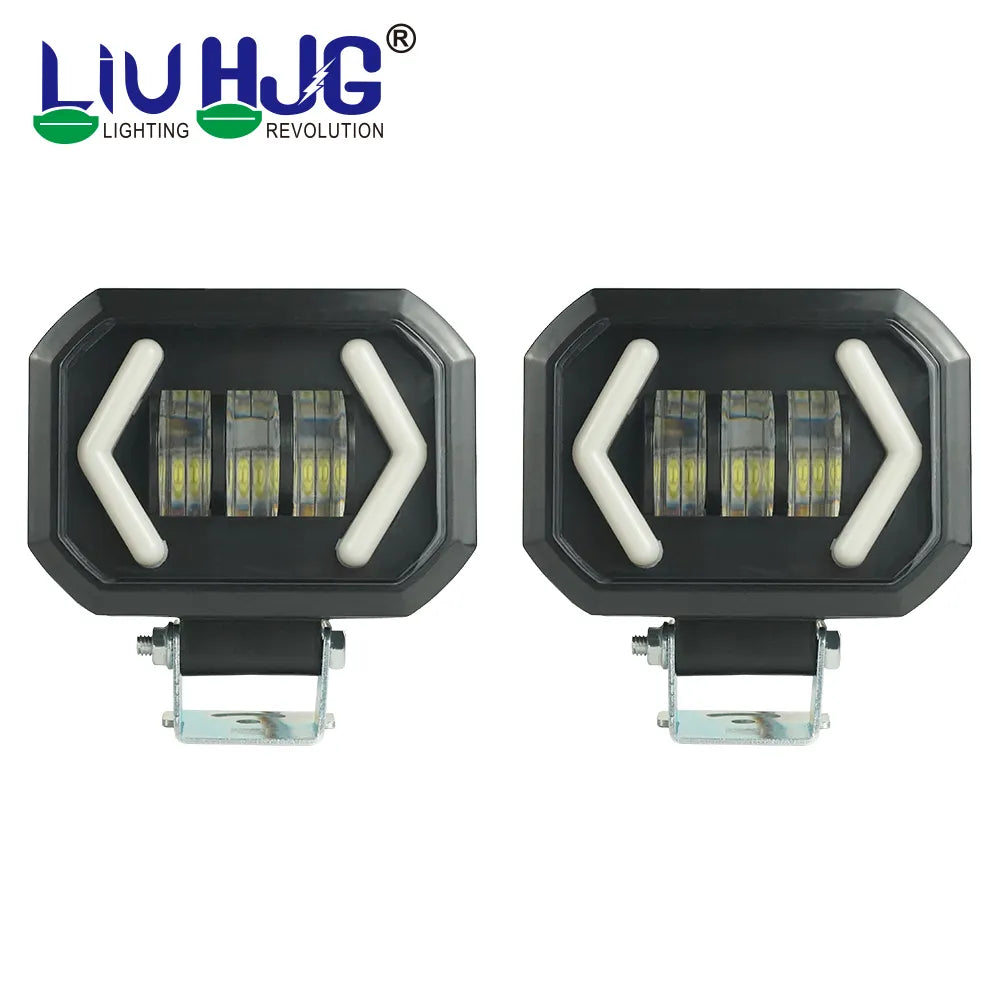 HJG Drl Foglight with Yellow+White Indicators