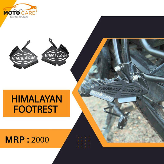 Moto Care Heavy Metal Foot Rest Compatible For Royal Enfield Himalayan