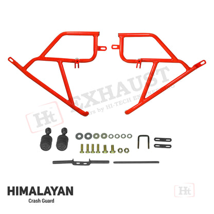 Hmalayan Crash Guard with RE Metal Slider WITH – COLOR OPTION AVAILABLE HM 210 – Ht exhaust