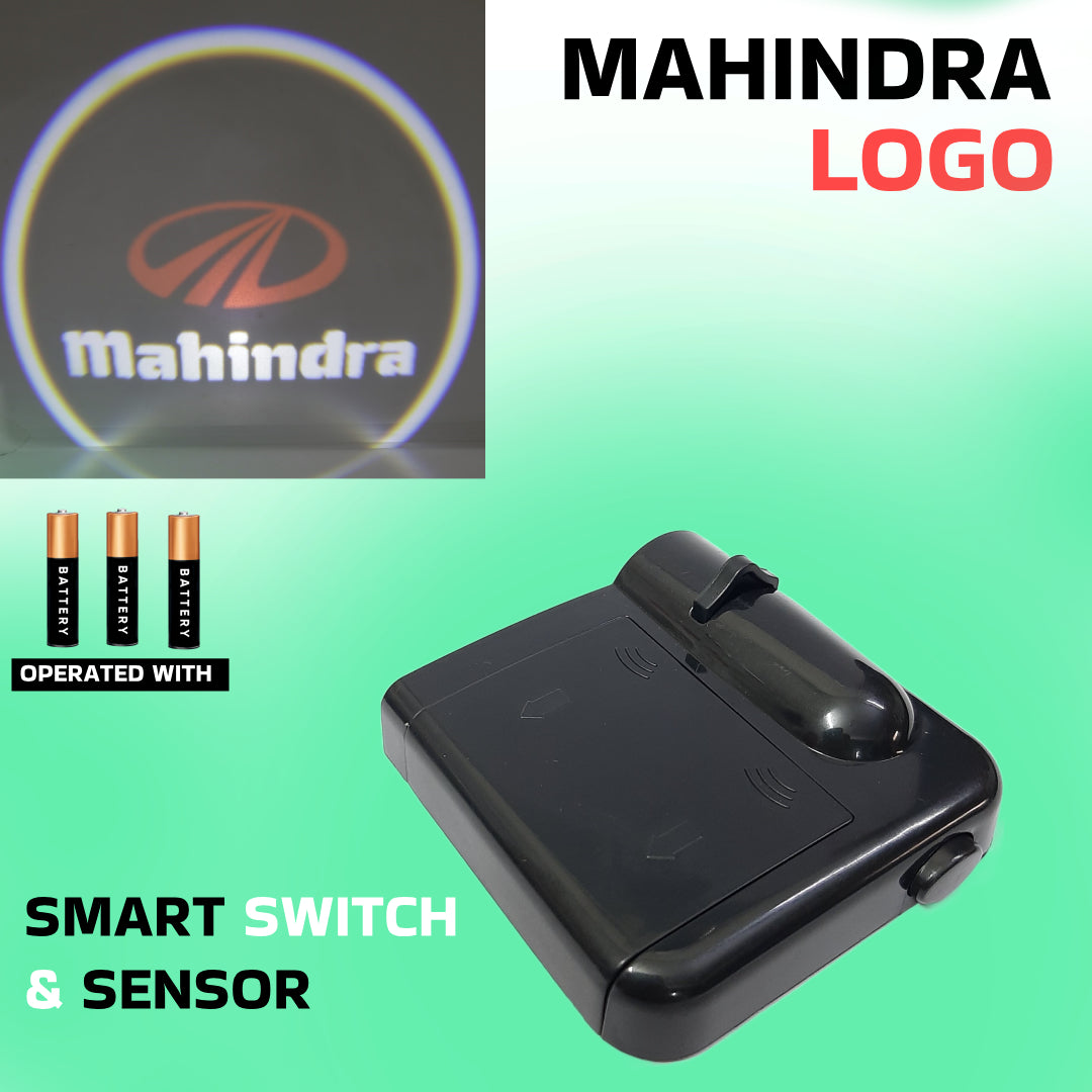 2Pcs Car Door Projection Light with MAHINDRA Logo Compatible with all Mahindra Cars