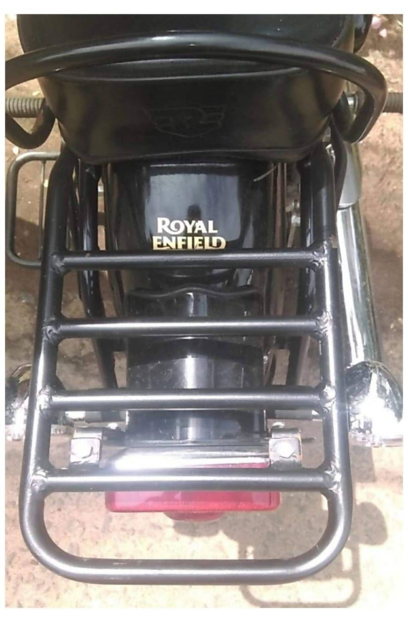 Moto care Luggage Carrier For Royal Enfield Classic 350 & 500 (Black)