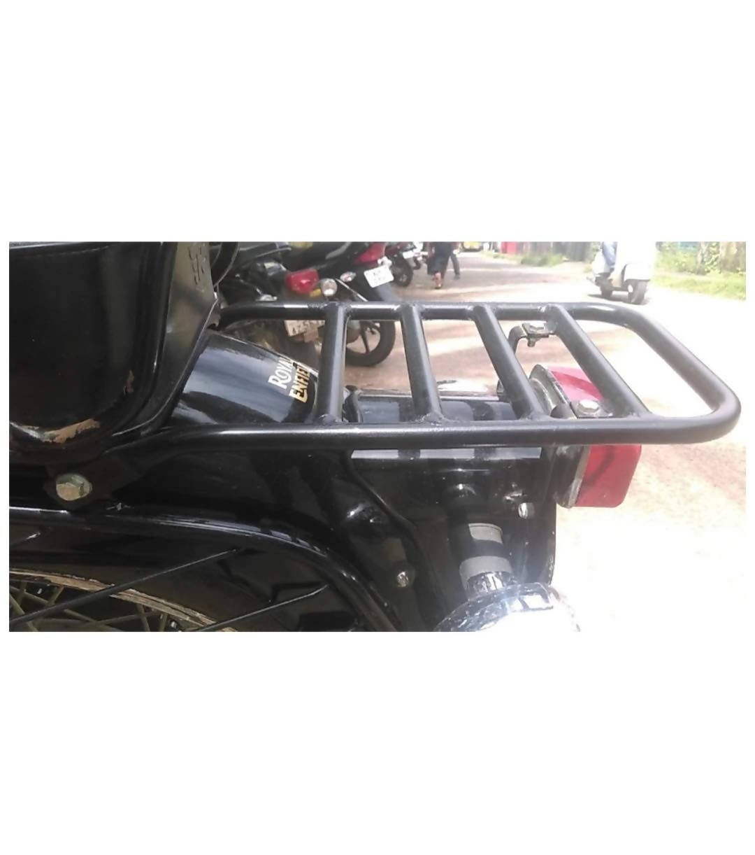 Moto care Luggage Carrier For Royal Enfield Classic 350 & 500 (Black)