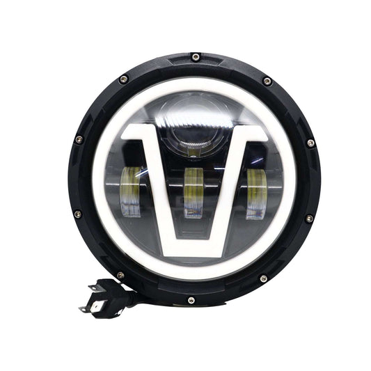 7 Inch Round Led Headlight for Bike and Cars (DC12-80V, 90W)