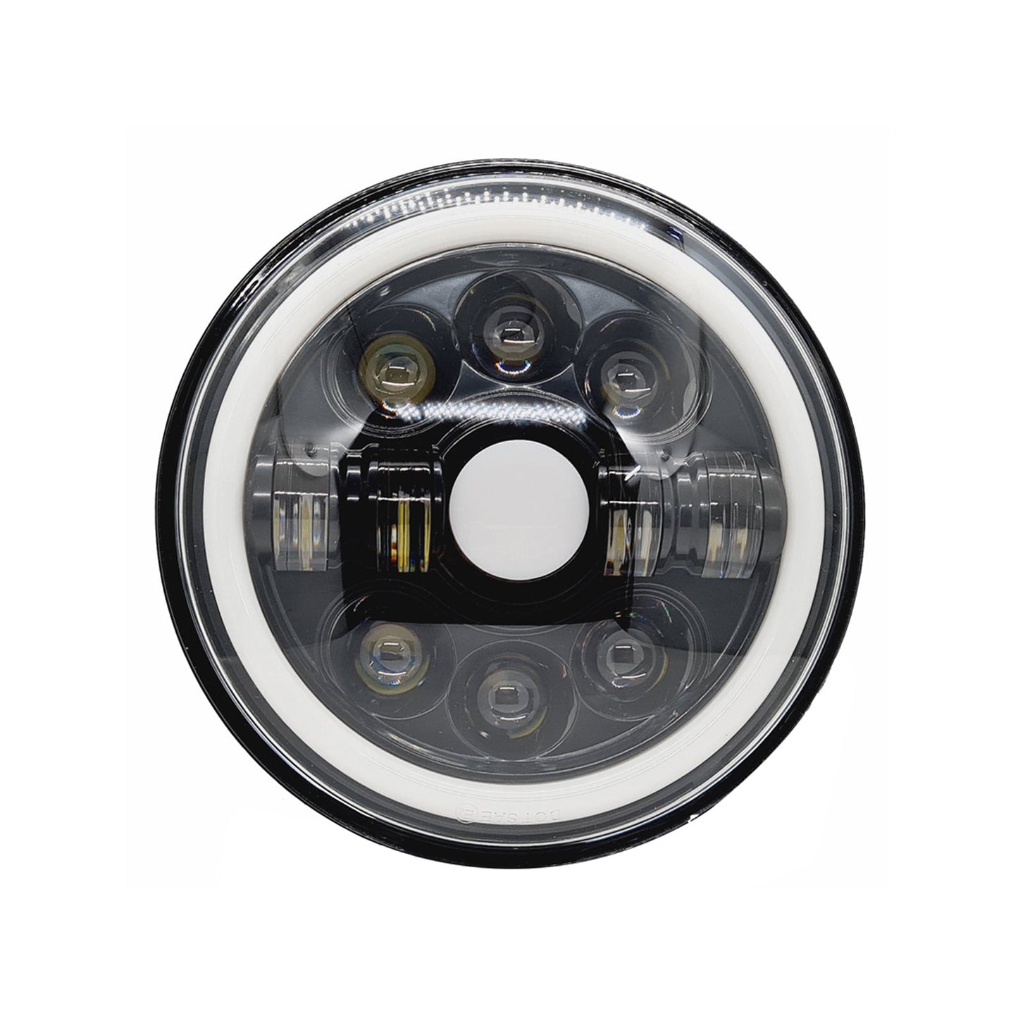 7 Inch Round Led Headlight for Bikes and Cars (12V-80V, 75W) (Round Circle Headlight)