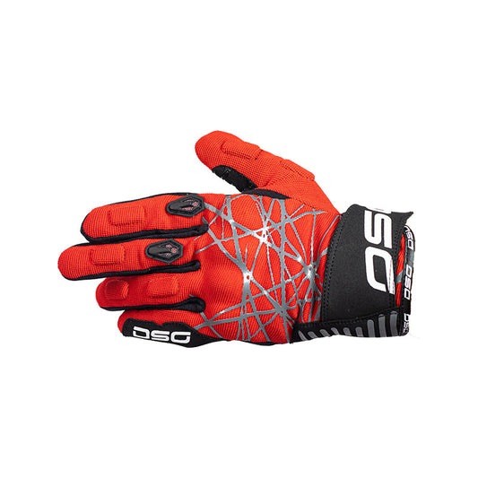 DSG Phoenix Air Riding Glove Black White Red