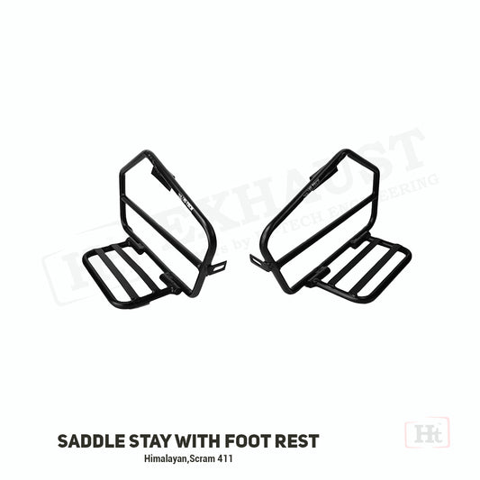 SADDLE STAY WITH SADDLE REST BLACK – FOR SCRAM 411 – SB 627 / Ht exhaust