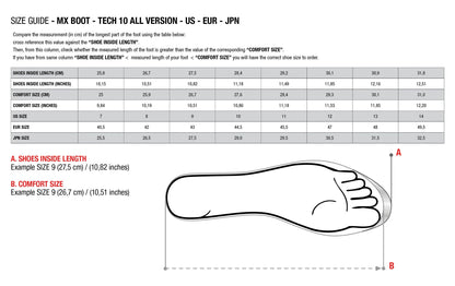 Alpinestars Tech 10 Riding Boot: Dark Grey Dark Blue Red Fluo