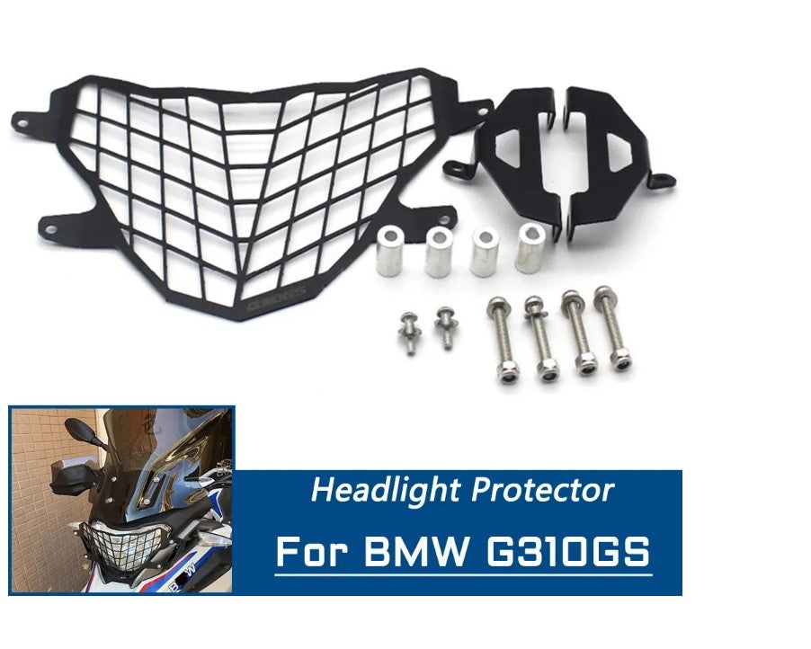 BMW 310 GS HEADLIGHT PROTECTOR /GRILLS/ GUARD OR LENS COVER | BLACK