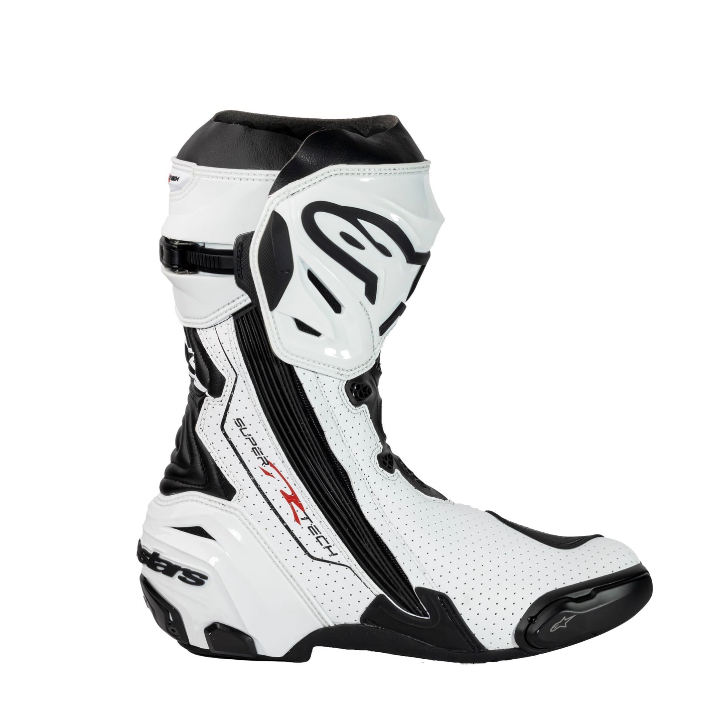 Alpinestars Supertech R Riding Boot White Black Vented