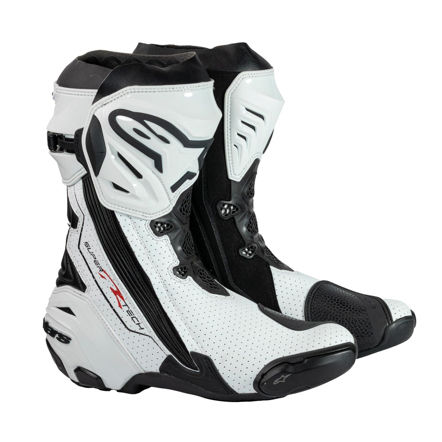 Alpinestars Supertech R Riding Boot White Black Vented