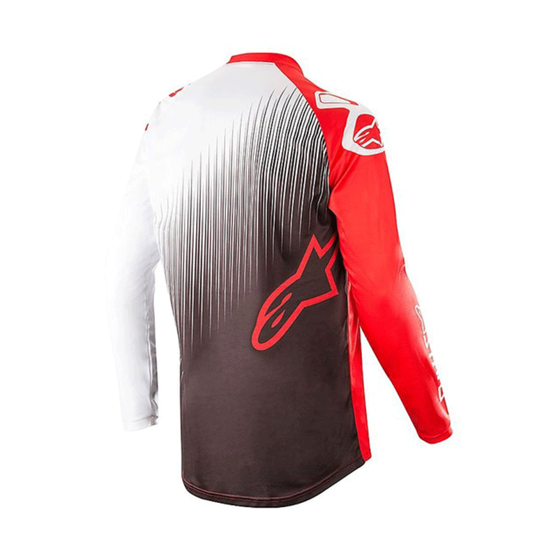 Alpinestars Racer Supermatic Jersey: Red Black Whiite