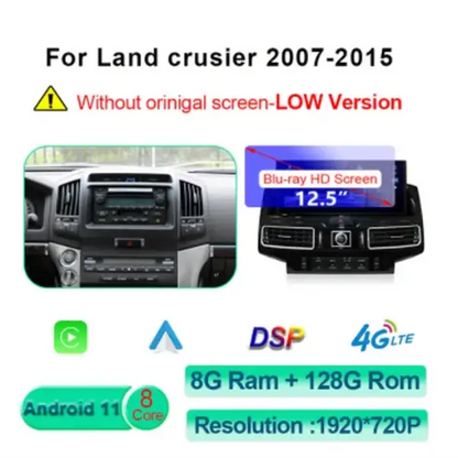 Android 11 Car Radio for Toyota Land Cruiser 200 LC200 2007-2020 GPS Navigation DVD Multimedia Player Carplay Auto Stereo Screen