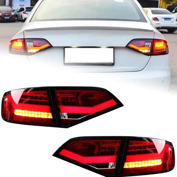 Audi A4 B8 LED Tail Light 2009-2012 A4L Rear Fog Brake Turn Signal Reverese Rear Lamp Automotive