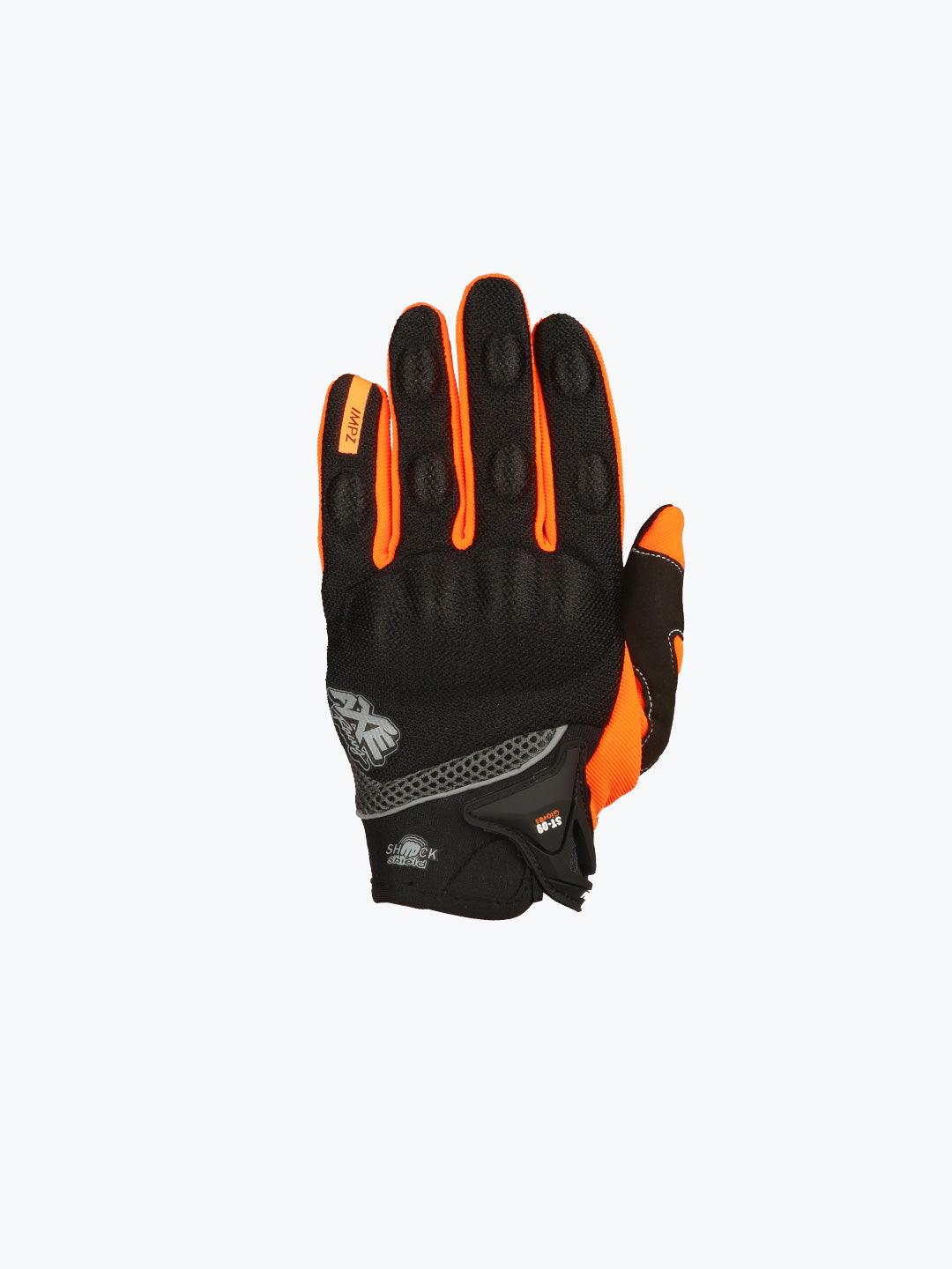 AXE Racing Gloves St09 Black Orange