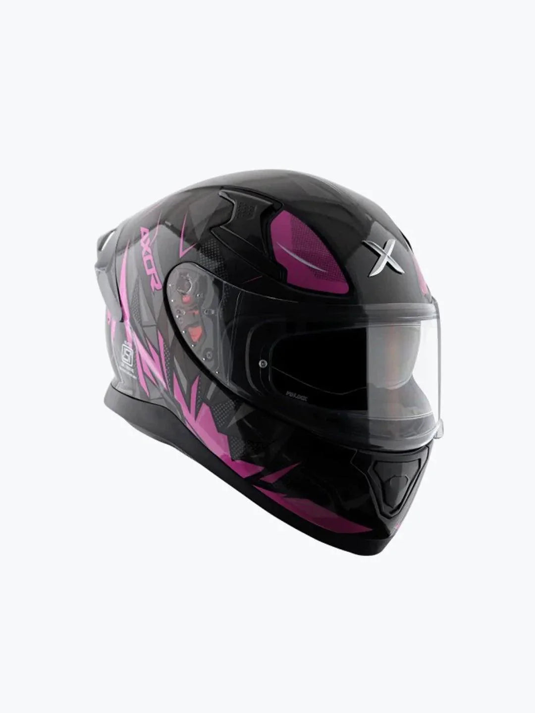 Axor Apex Hunter Gloss Black Pink Helmet L